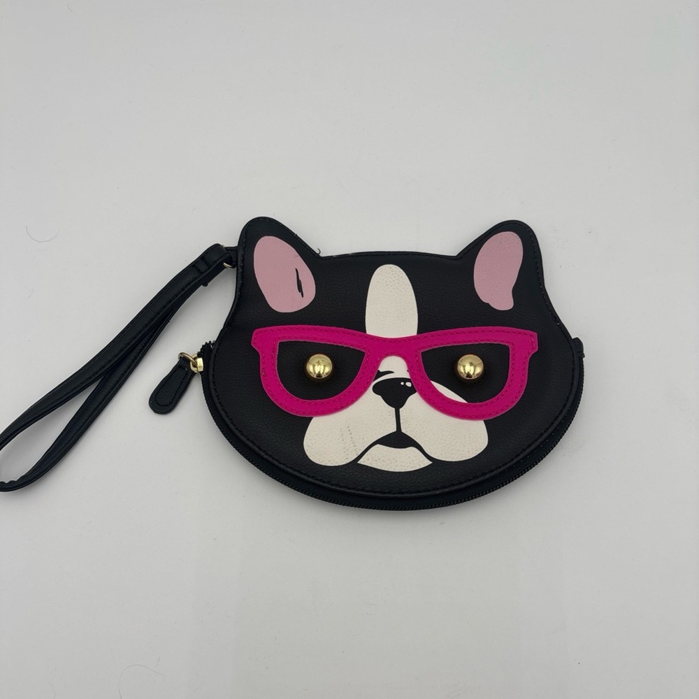 Betsey Johnson‎ Black and Pink Dog Baby Bag
